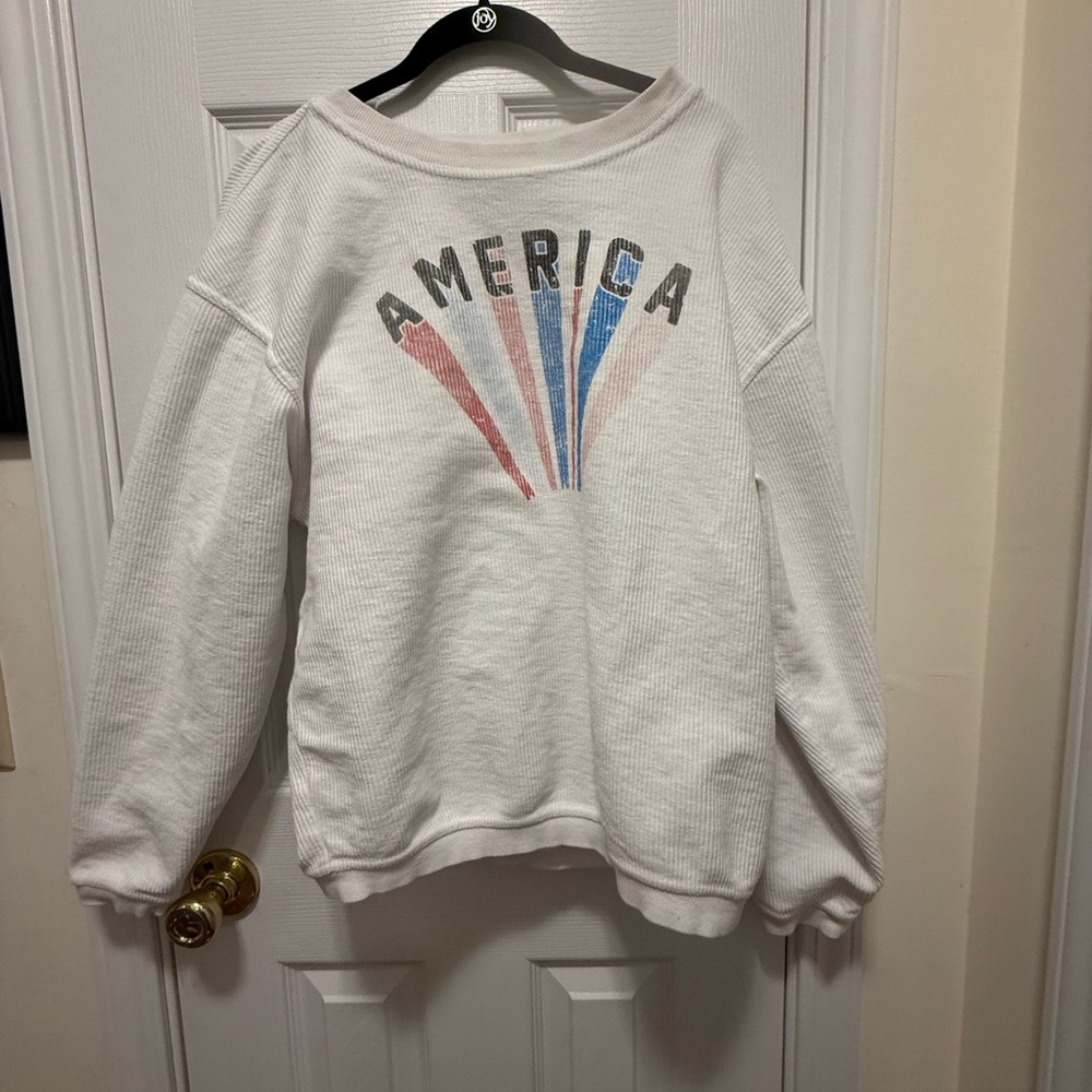 White America Graphic Cord Sweatshirt by The Light Blonde